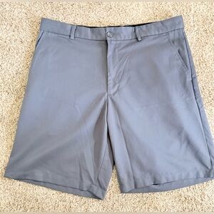 Greg Norman Collection Slate Gray Flat Front Performance Shorts